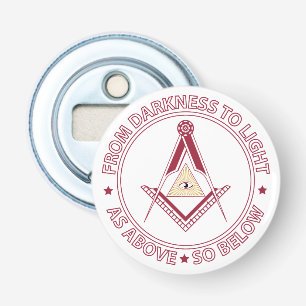 Freemasonry symbol bottle opener
