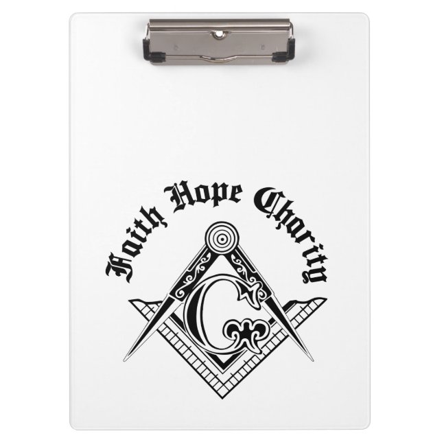 Freemasonry symbol clipboard (Front)