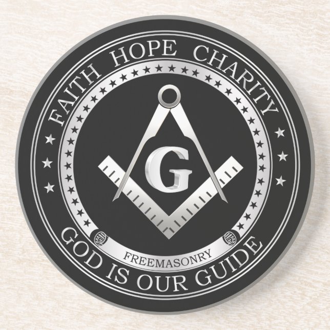 Freemasonry symbol coaster (Front)