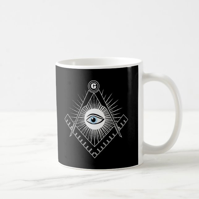 Freemasonry symbol coffee mug (Right)