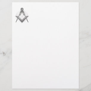 Freemasonry symbol custom letterhead