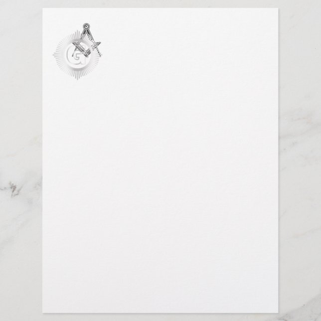 Freemasonry symbol custom letterhead (Front)