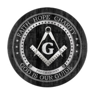 Freemasonry symbol cutting board