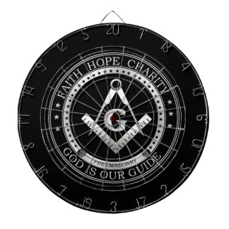 Freemasonry symbol dartboard