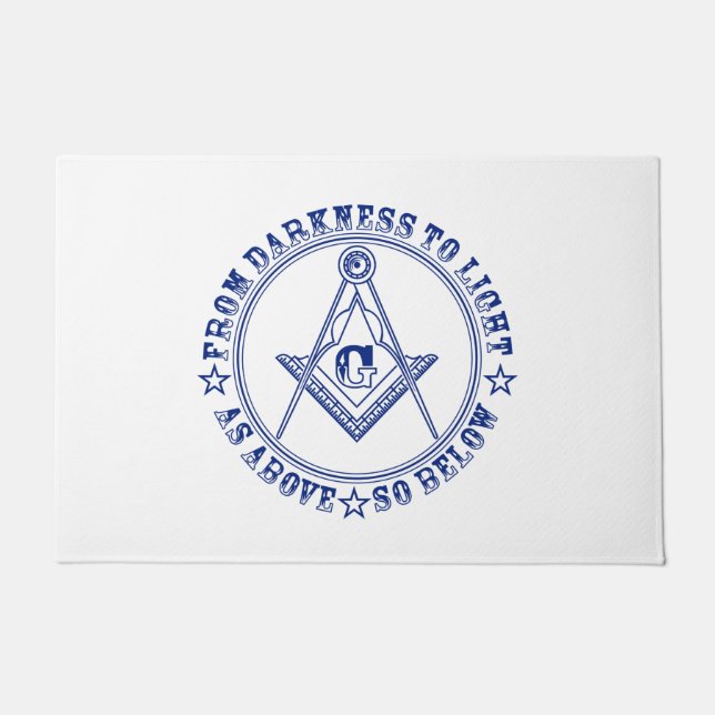 Freemasonry symbol doormat (Front)