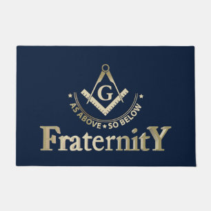 Freemasonry symbol doormat