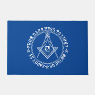 Freemasonry symbol doormat