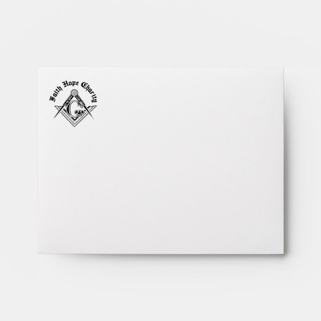 Freemasonry symbol envelopes (Front)