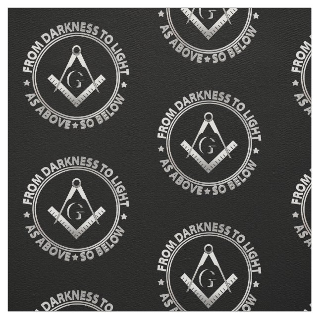 Freemasonry symbol fabric (Swatch)