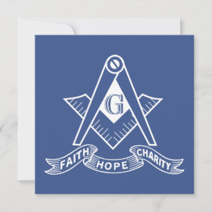 Freemasonry symbol invitation