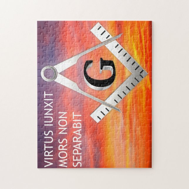 Freemasonry symbol jigsaw puzzle (Vertical)