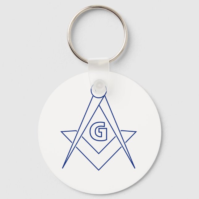 Freemasonry symbol key ring (Front)