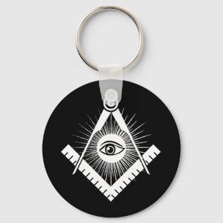 Freemasonry symbol key ring