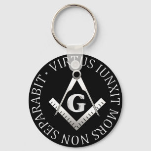 Freemasonry symbol key ring