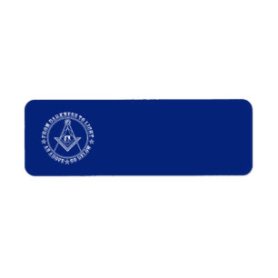 Freemasonry symbol label return address label