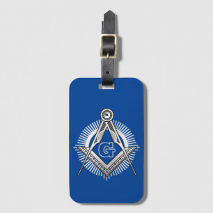 Freemasonry symbol luggage tag