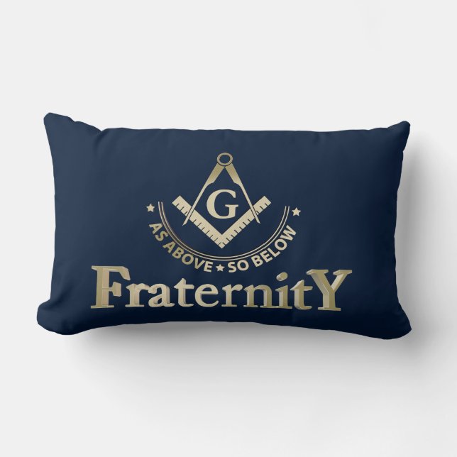 Freemasonry symbol lumbar cushion (Front)