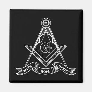 Freemasonry symbol magnet