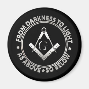 Freemasonry symbol magnet