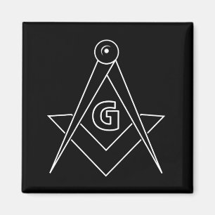 Freemasonry symbol magnet