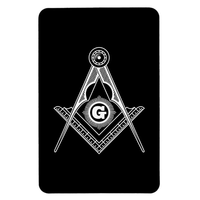 Freemasonry symbol magnet (Vertical)