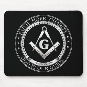 Freemasonry symbol mouse pad