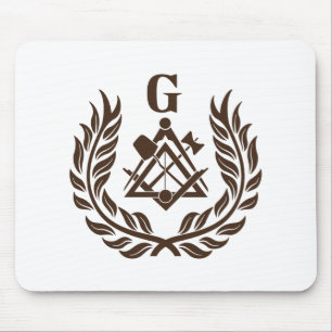 Freemasonry symbol mouse pad