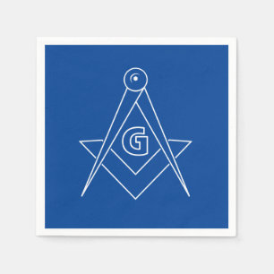 Freemasonry symbol napkin