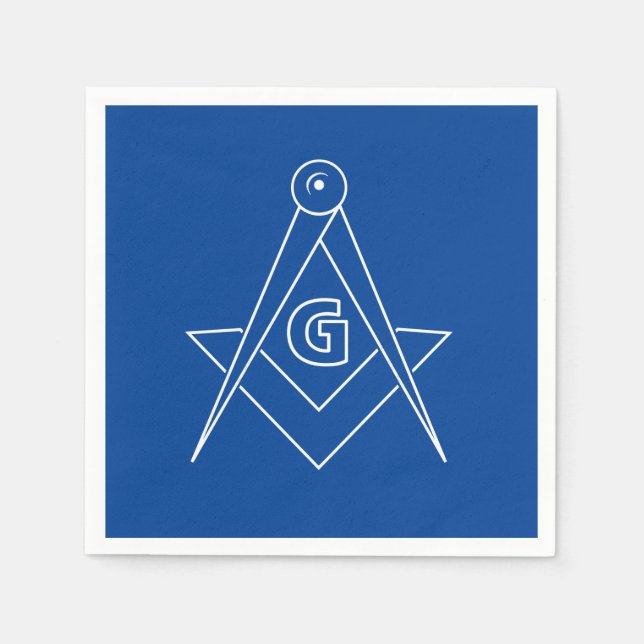 Freemasonry symbol napkin (Front)