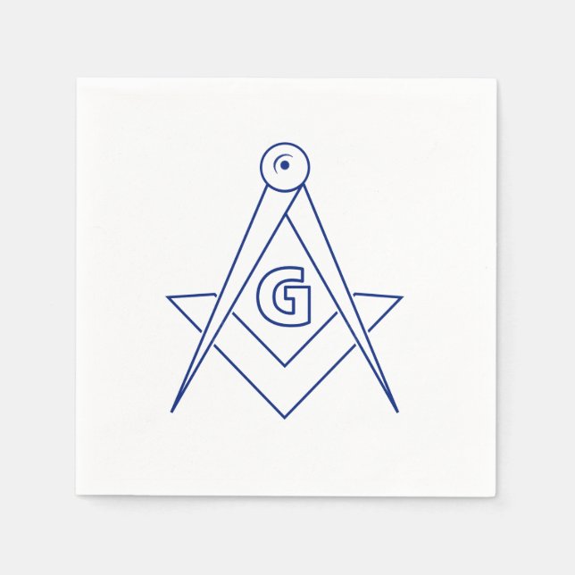 Freemasonry symbol napkin (Front)