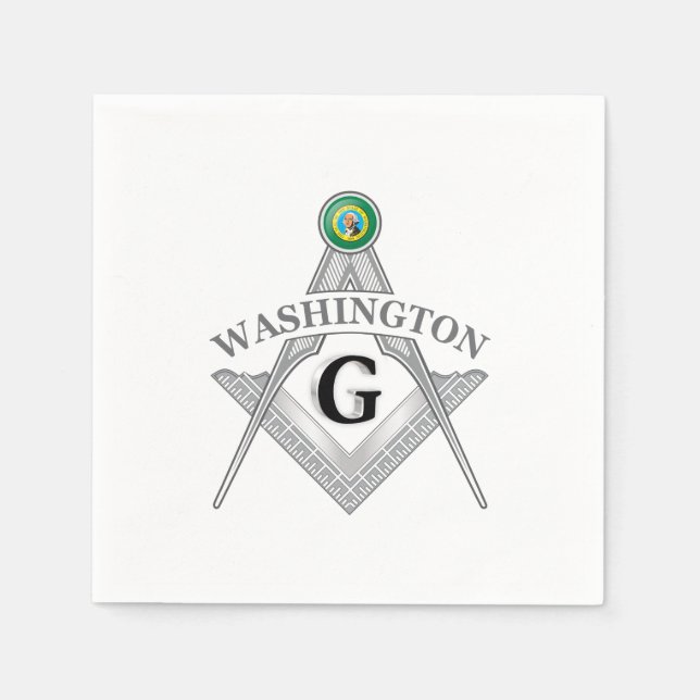 Freemasonry symbol of the state of Washington Napkin (Front)
