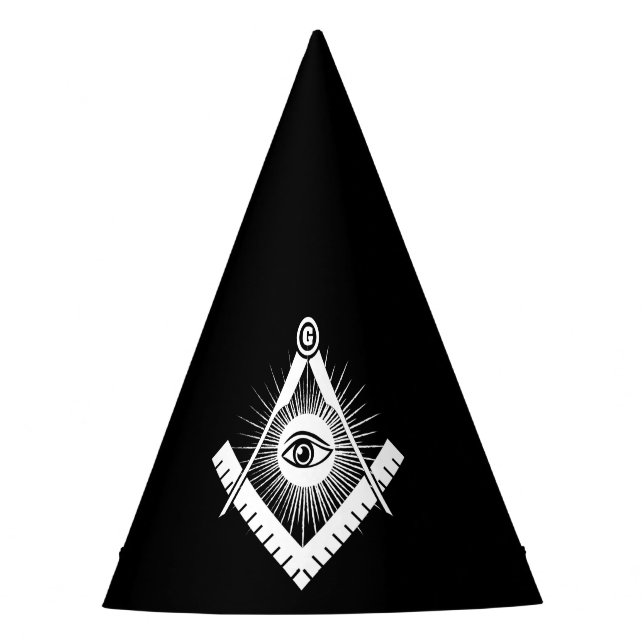 Freemasonry symbol party hat (Front)