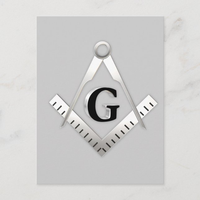 Freemasonry symbol postcard (Front)