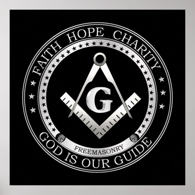 Freemasonry symbol poster (Front)