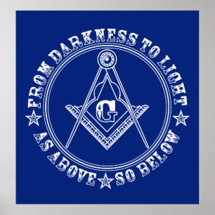 Freemasonry symbol poster