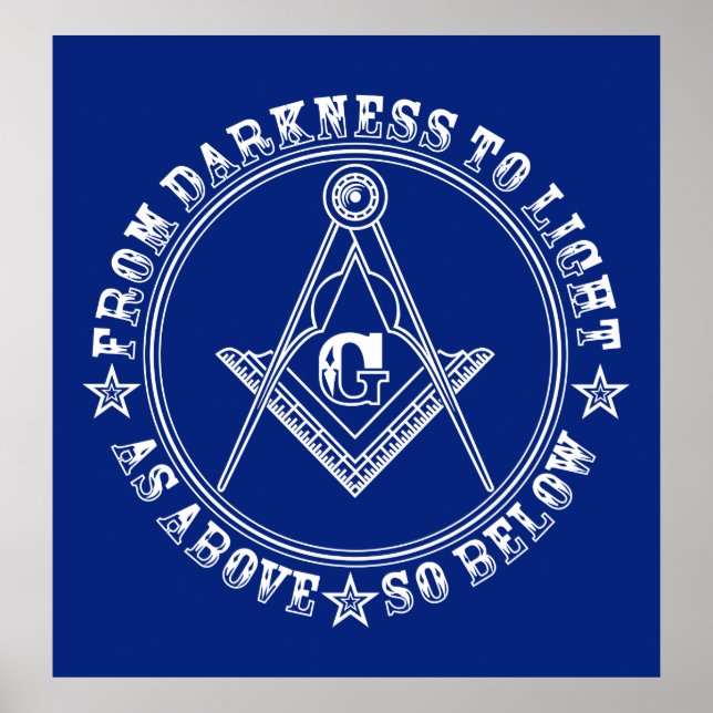 Freemasonry symbol poster (Front)