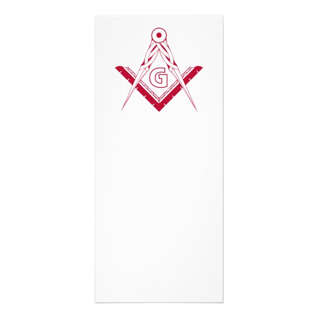 Freemasonry symbol rack card (Front)