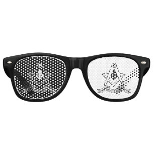 Freemasonry symbol retro sunglasses