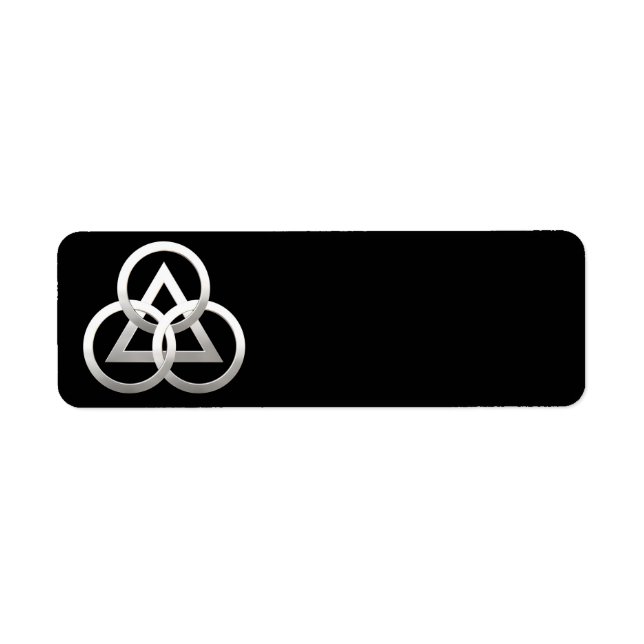 Freemasonry symbol return address label (Front)