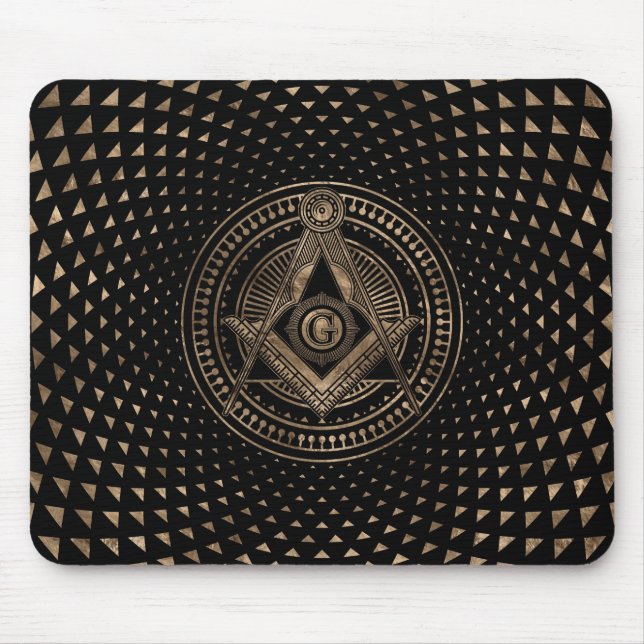 Freemasonry symbol Square and Compasses Mouse Pad (Front)