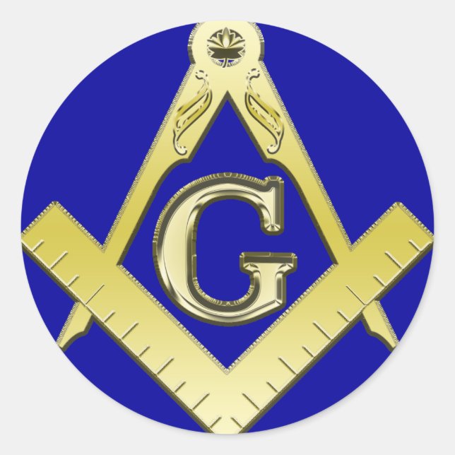 Freemasonry Symbol Sticker (Front)