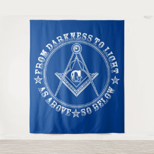 Freemasonry symbol tapestry