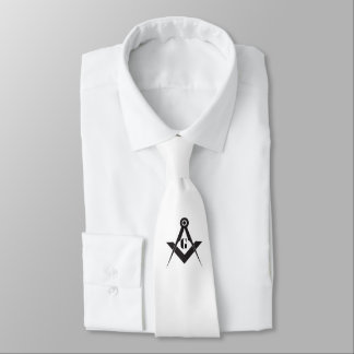 Freemasonry symbol tie