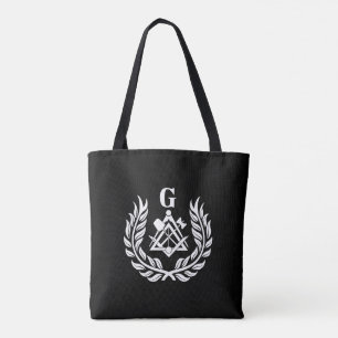 Freemasonry symbol tote bag