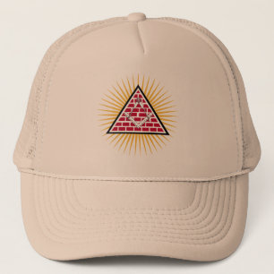 Freemasonry symbol trucker hat