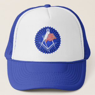 Freemasonry symbol trucker hat