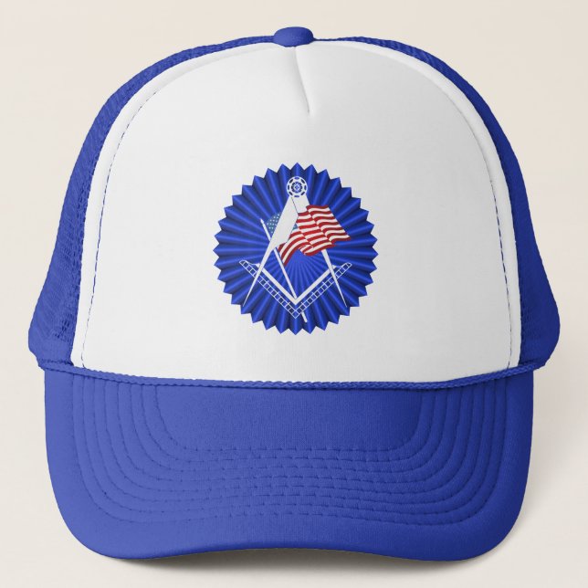 Freemasonry symbol trucker hat (Front)