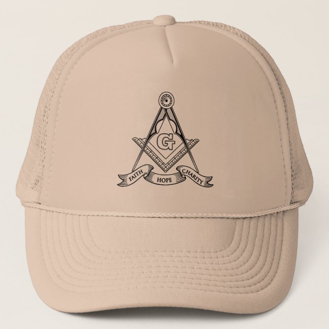 Freemasonry symbol trucker hat (Front)