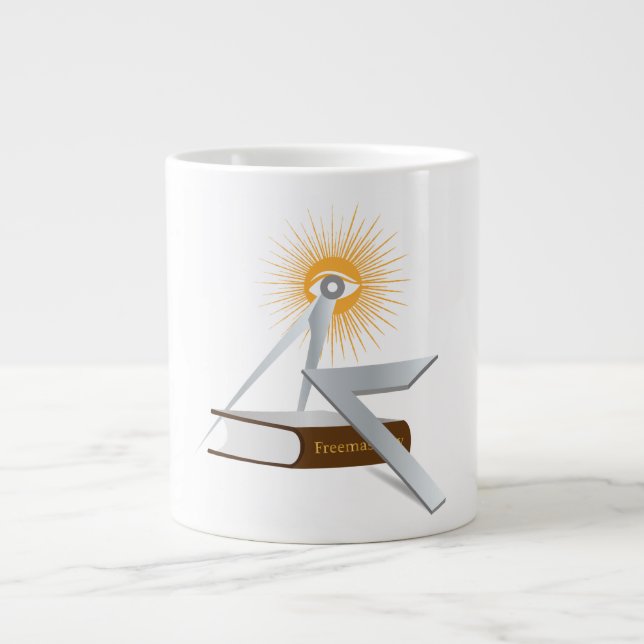 Freemasonry symbols large coffee mug (Front)