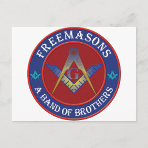 Freemasons Band Of Brothers Postcard